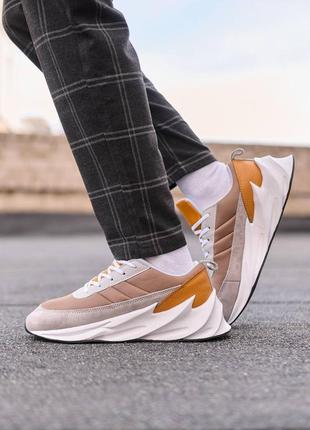 Adidas shark brown white1 фото