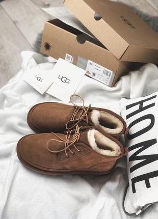 Женские коричневые угги ugg neumel brown6 фото