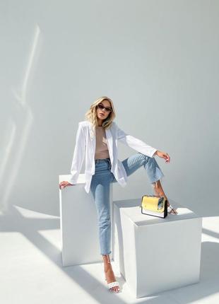 Пиджак женский белый осенний весенний летний осінній весняний літній