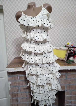 Ярусна сукня міді1 фото