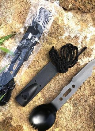 Мінініж із ложкою, виделкою, свистком crkt eat'n tool