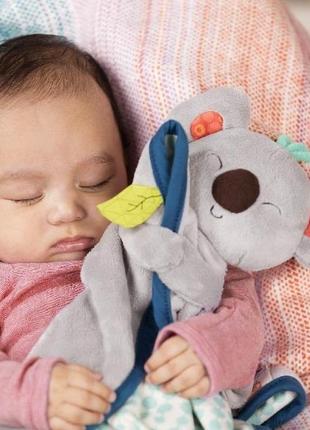 Іграшка - обіймашка, комфортер, для немовлят,, коала соня з рушником , для сну1 фото