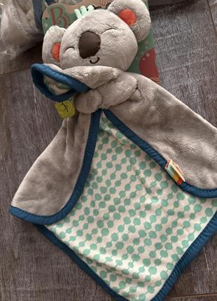 Іграшка - обіймашка, комфортер, для немовлят,, коала соня з рушником , для сну5 фото