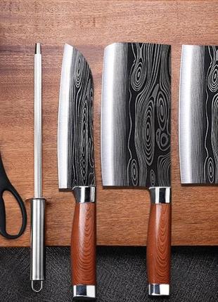 Набір кухонних ножів buck з підставкою