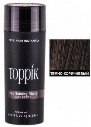 Загусник для волосся toppik hair building fibers (dark brown) ...