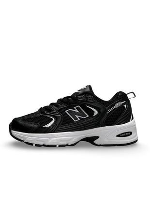 Женские кроссовки new balance 530 black base white premium