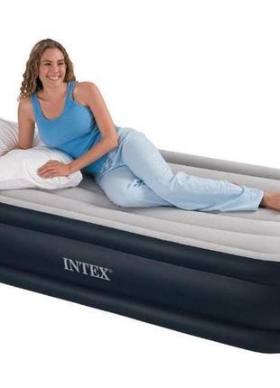 Надувна односпальне ліжко intex 64132 (99х191х42 див.)