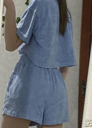 ❤️ костюмчик для дому ❤️ синій костюм домашній для сну