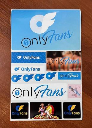 Наклейки на ноутбук onlyfans only fans вінілові наклейки