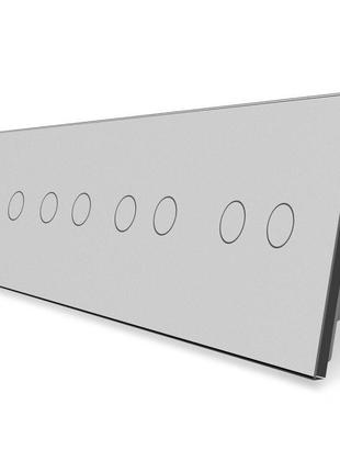 Сенсорний прохідний вимикач 8 сенсорів (2-2-2-2) livolo сірий ...