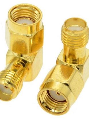 Перехідник для fpv та радіообладнання (rp-sma m - sma f кутови...