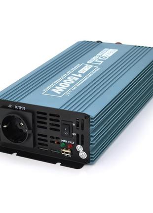 Інвертор напруги mexxsun mxs-1500, 12v/220v, 1500 w з модифіко...