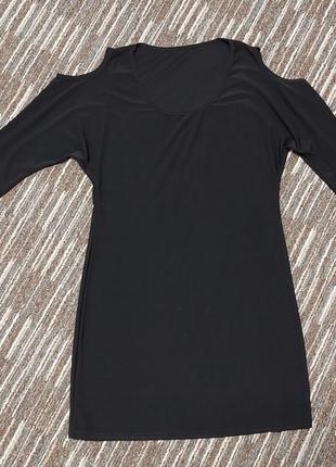 Черное платье платье в идеальном состоянии размер l- xl2 фото