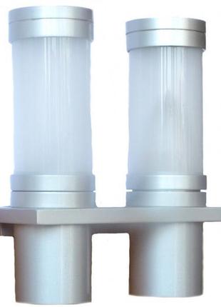 Настінний світильник 40w si-112-2/2x40 alu