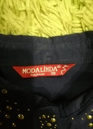 Блузка, рубашка, заклепки, блестки, s, modalinda3 фото
