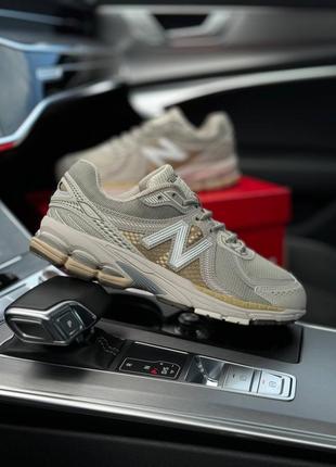 Мужские кроссовки new balance 860v2 beige gold