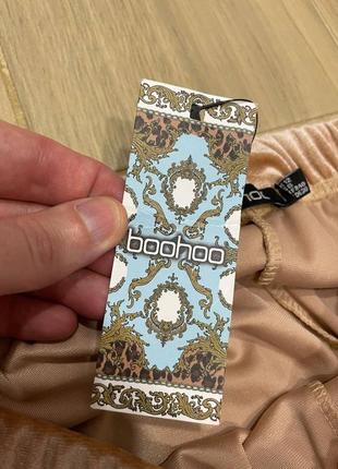 Акція 🎁 нові стильні велюрові широкі штани джогери палаццо boohoo карамельного кольору zara asos5 фото