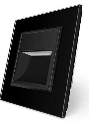 Світильник для сходів підсвітка підлоги livolo чорний скло (72...