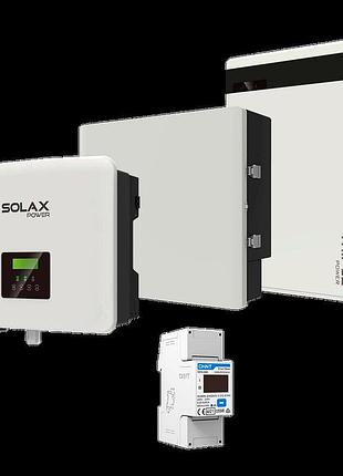 Комплект solax 1.2: однофазний гібридний інвертор на 6 квт з а...