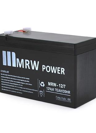 Акумуляторна батарея mervesan mrw-12/7l 12 v 7 ah ( 150 x 65 x...