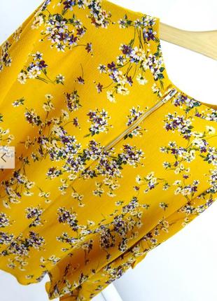 Летняя блуза с цветками с интересными рукавами primark размер с,м4 фото
