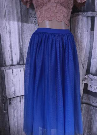 Фатинова синя юбка2 фото