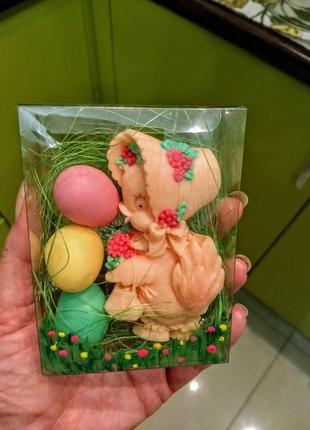Пасхальный мыльный наборчик "цыпа-модница",недорогой подарок на пасху2 фото