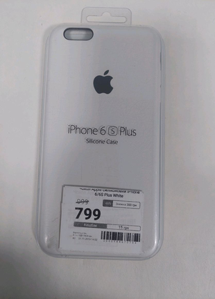 Чохол для iphone 6 splus білий.