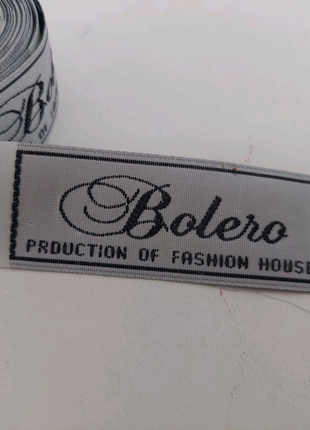 Тесьма брендовая "bolero ".