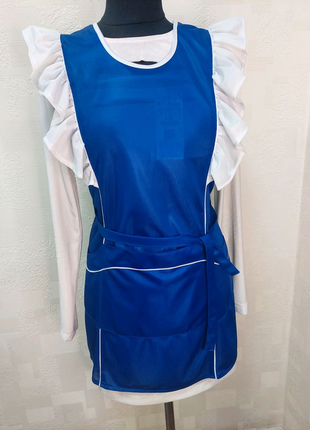 Фартук со спинкой для домохозяек, горничных,  продавцов, и др.