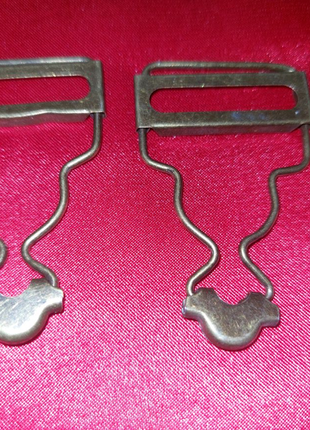 Карабини- застібки металеві для комбінезонів.2 фото