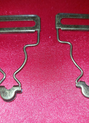 Карабини- застібки металеві для комбінезонів.3 фото