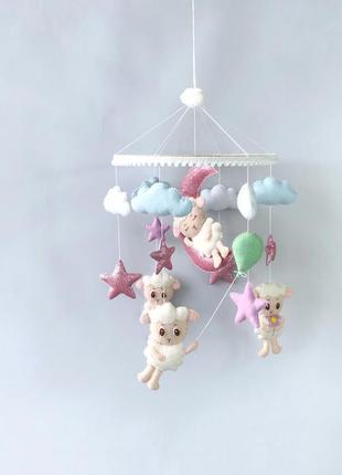 Мобиль в кроватку «барашки»