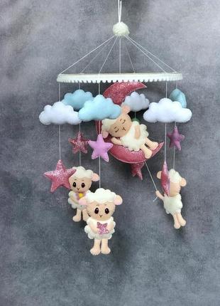 Мобиль в кроватку «барашки»