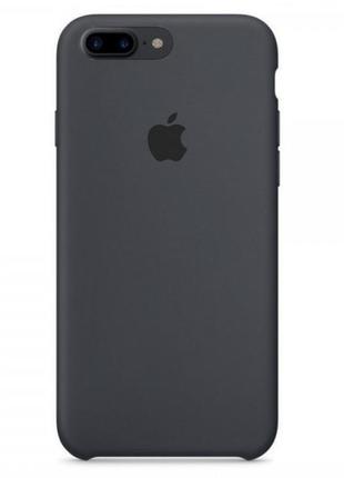 Чохол silicone case для iphone 7+ / 8+ charcoal gray (силіконо...