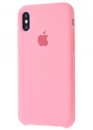 Чохол silicone case для iphone x / xs pink (силіконовий чохол ...