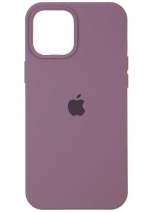 Чохол full silicone case для iphone 12 pro max blueberry (чорн...