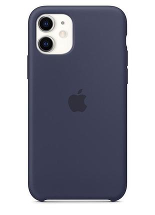 Чохол silicone case для iphone 11 midnight blue (силіконовий ч...