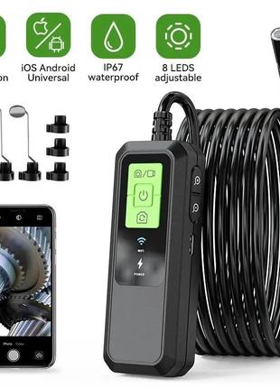 Ендоскоп w600 з подвійною камерою wi-fi fullhd 1 метр