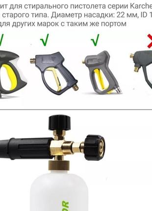 Пінна насадка для мийки karcher hd