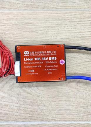Контролер bms li-ion 10s 36 вольтів 60 амперів