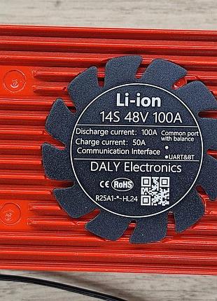 Smart bms контролер daly 14s 48 вольтів 100 a з bluetooth