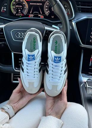 Жіночі кросівки адідас самба adidas originals samba og white black4 фото