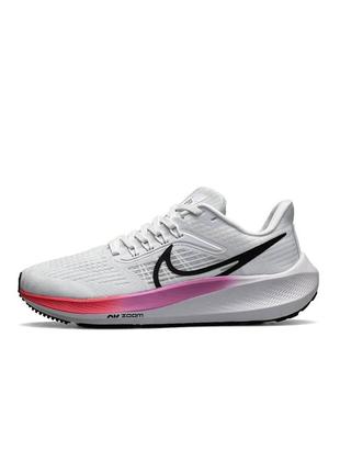 Женские кроссовки найк аір зум nike air zoom white black rainbow1 фото