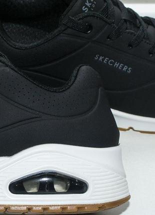 Кроссовки skechers uno wide 73690w blk black/white 39.5 р. оригинал3 фото