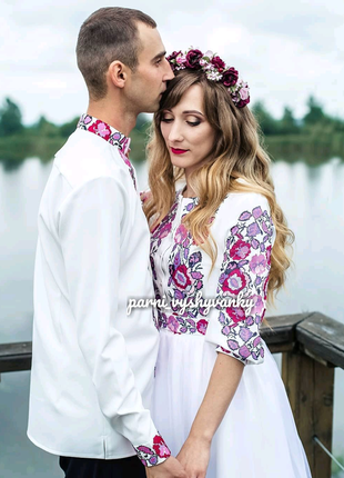 Весільну сукню з українською вишивкою. весільна сукня з вишивкою2 фото