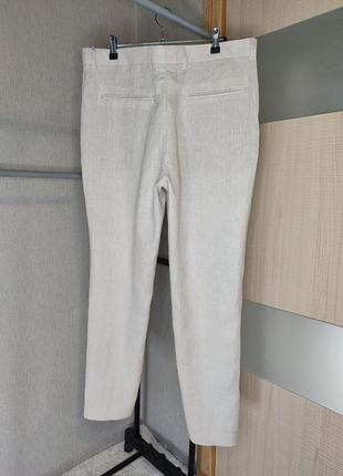 Новые, мужские, льняные брюки h&amp;m.2 фото