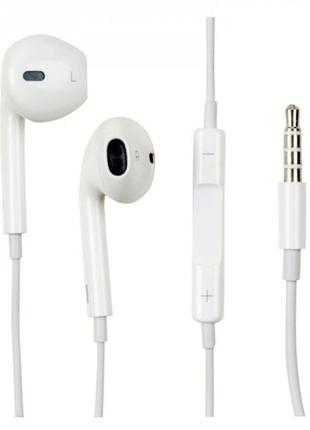 Навушники apple earpods 100% оригінал для iphone 5, 6 aux
