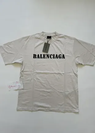 Футболка balenciaga logo graffity white m l vetements rick owens