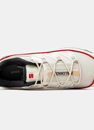 Мужские кроссовки salomon xt-6 expanse white red blue6 фото